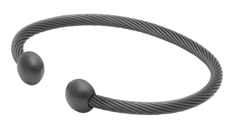 QRAY Gun Metal Premium Golf Wellness Bracelet