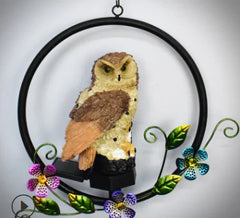 Garden Glow Solar Owl Light