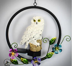 Garden Glow Solar Owl Light