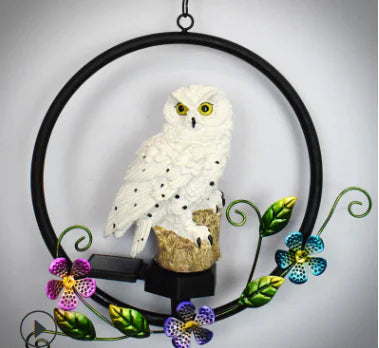 Garden Glow Solar Owl Light