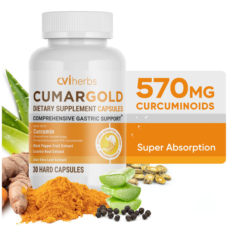Curcumin Plus 570mg with Piperine & Herbs - 30 Caps